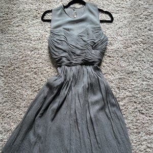 J. Crew Grey Bridesmaid Dress, Size 8